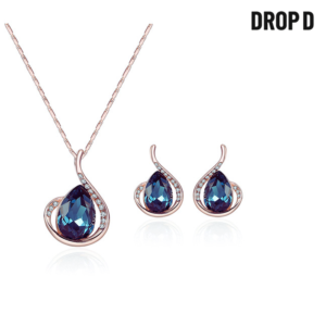 Drop Shape Diamond Decorated
