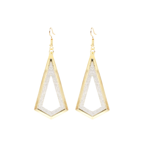Frosted Diamond Hollow Alloy Earrings